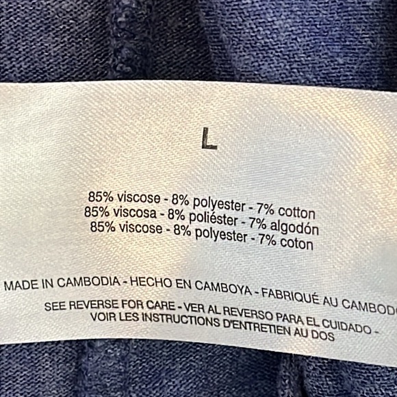 Jessica Simpson Women’s Pocket Blue Violet  T Shirt Dress size Large - Picture 8 of 9